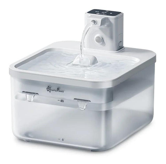 PureFlow 2.5L Stainless Steel Cat Water Fountain - Wezoop